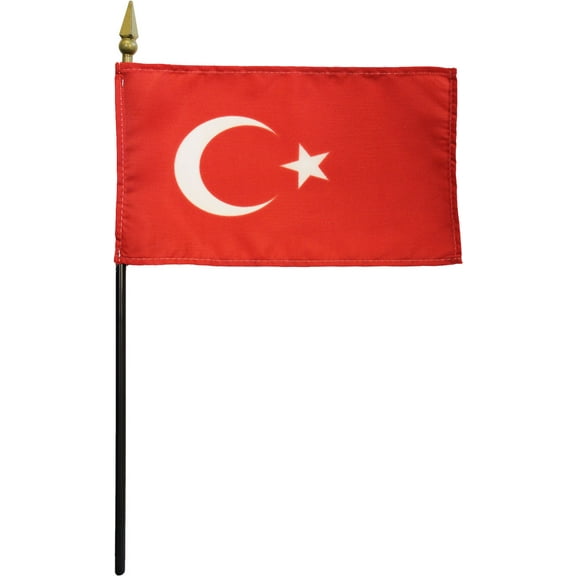 Turkey - 4"X6" Stick Flag