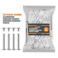 thumbnail image 2 of 50 Pack of Silver Aluminum Screw Posts, 45mm Metal Chicago Screw Post Binding Screws, 2 of 6