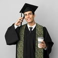 thumbnail image 5 of Fotbe Green Skulls Printed Class of 2024 Graduation Stole, 5 of 7