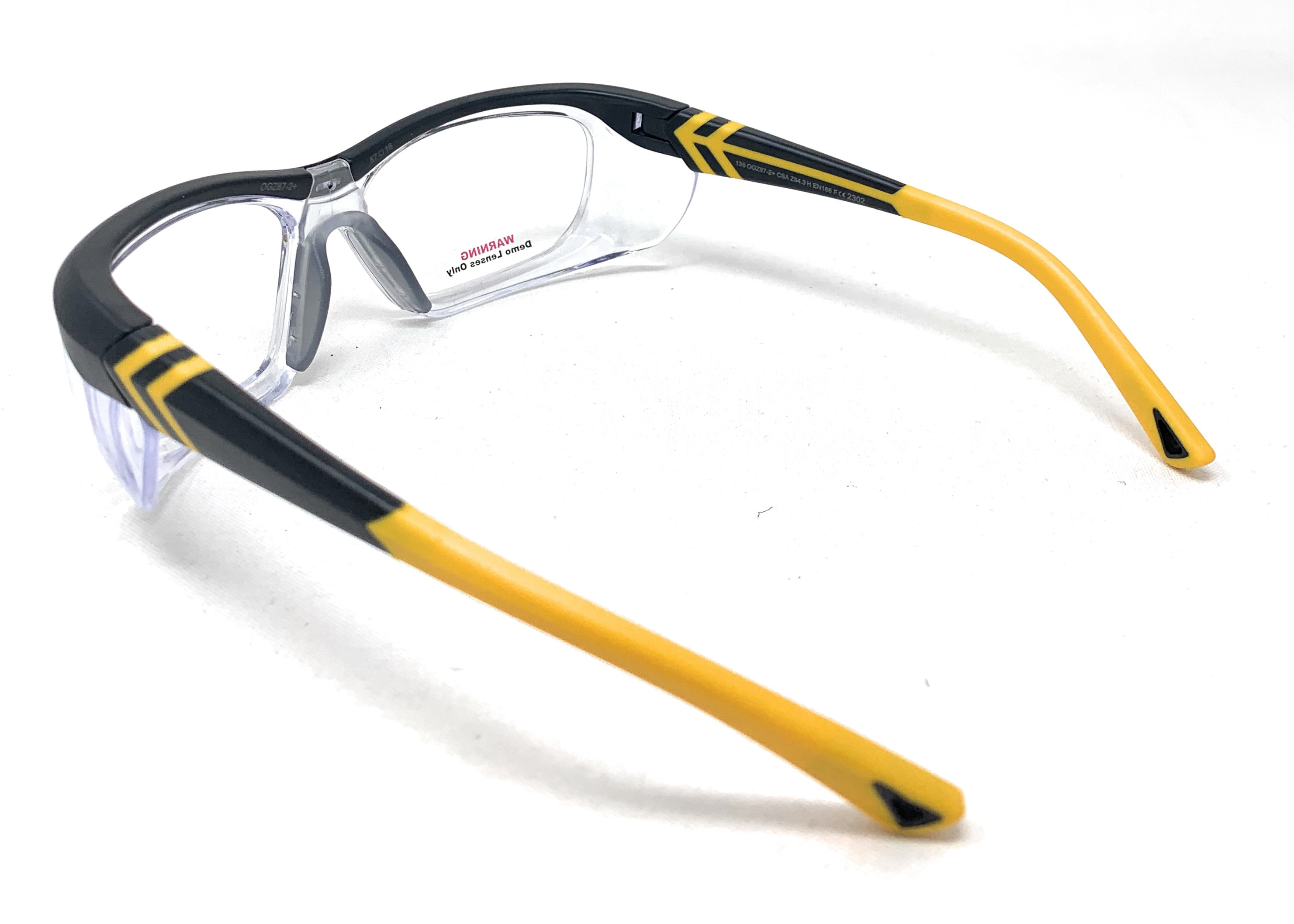 OnGuard Safety Eyewear OG-225S Black Yellow Glasses Goggles 57-16-135 w Dust Dam