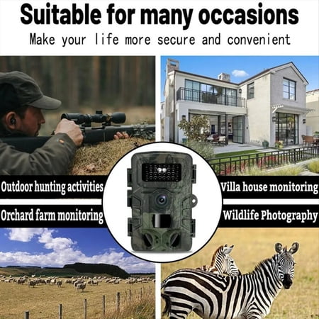 Hunting Trail Camera Night Vision Wildlife Camera with Motion Activated Outdoor Trail Camera Wildlife Scouting Camera