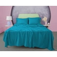 thumbnail image 1 of BedDecor Wonderful 3 Piece Flat Sheet 100% Egyptian Cotton 600 TC.Soft and Crisp, Breathable, Hotel Luxury Top Sheet Only, Cooling Sheets, TurquiseBlue, King, 1 of 1