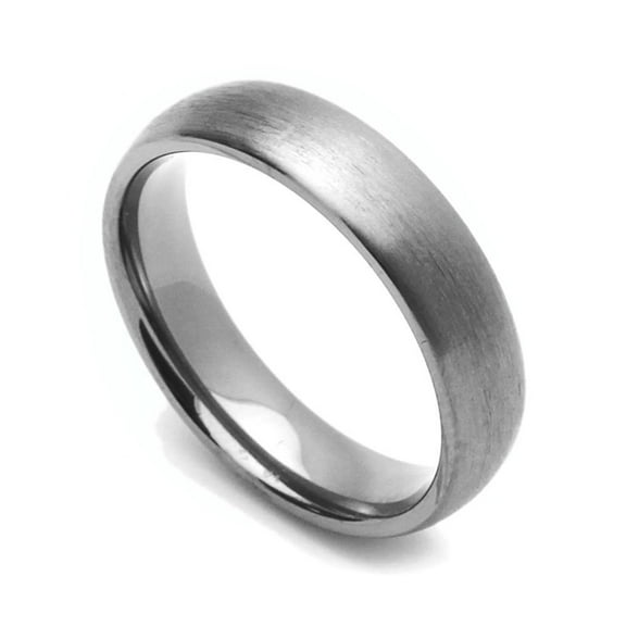 5MM Comfort Fit Titanium Wedding Band Classic Domed Ring (Size 5 to 12)
