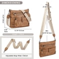 thumbnail image 2 of GAEKEAO Large Crossbody Bags for Women Multi Pocket Leather Crossbody Purse Designer Shoulder Bag Adjustable Strap Everyday Travel Handbag, 2 of 6