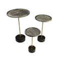 thumbnail image 4 of Aliso Tipton Solid Wood End Table with Steel and Marble Base in Brown - 20", 4 of 4
