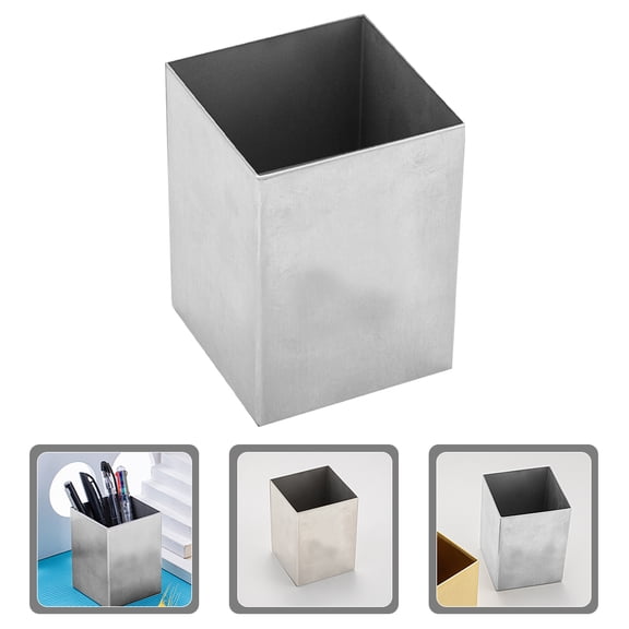 Stainless Steel Pen Holder, Office Pencil Cup Desktop Pen Organizer Desktop Sundries Organizer
