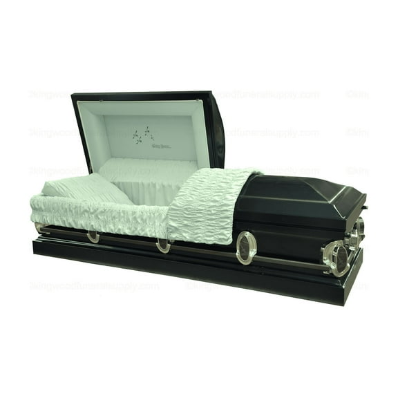 Casket Emporium Blue Metal 81.00 x 28.00 x 23.50 in Funeral Casket, Rectangular