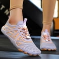 thumbnail image 2 of lnmuld Men Women Barefoot Shoes, Breathable Mesh Shoes for Water Yoga Fitness Hiking Color:Purple,Size:6, 2 of 6