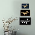 thumbnail image 2 of Signs ByLITA Classic Framed Perro Guardian Graphic Spanish Security Sign (Brushed Gold) - Medium, 2 of 6