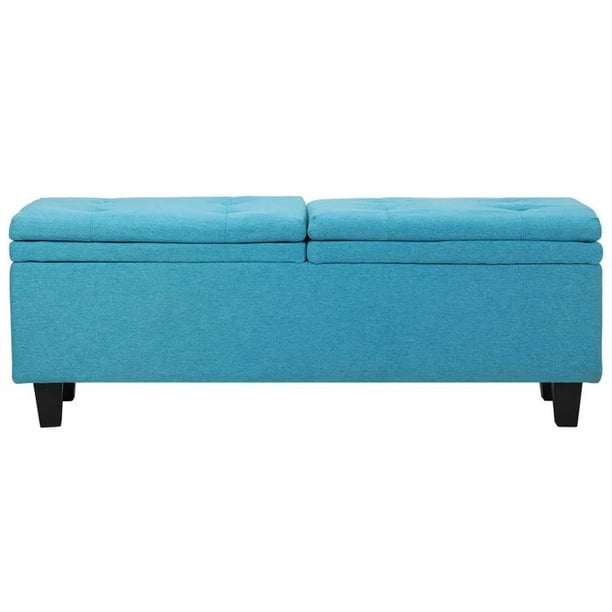 Mydepot 53'' Wide Tufted Rectangle Storage Ottoman, Comfortable