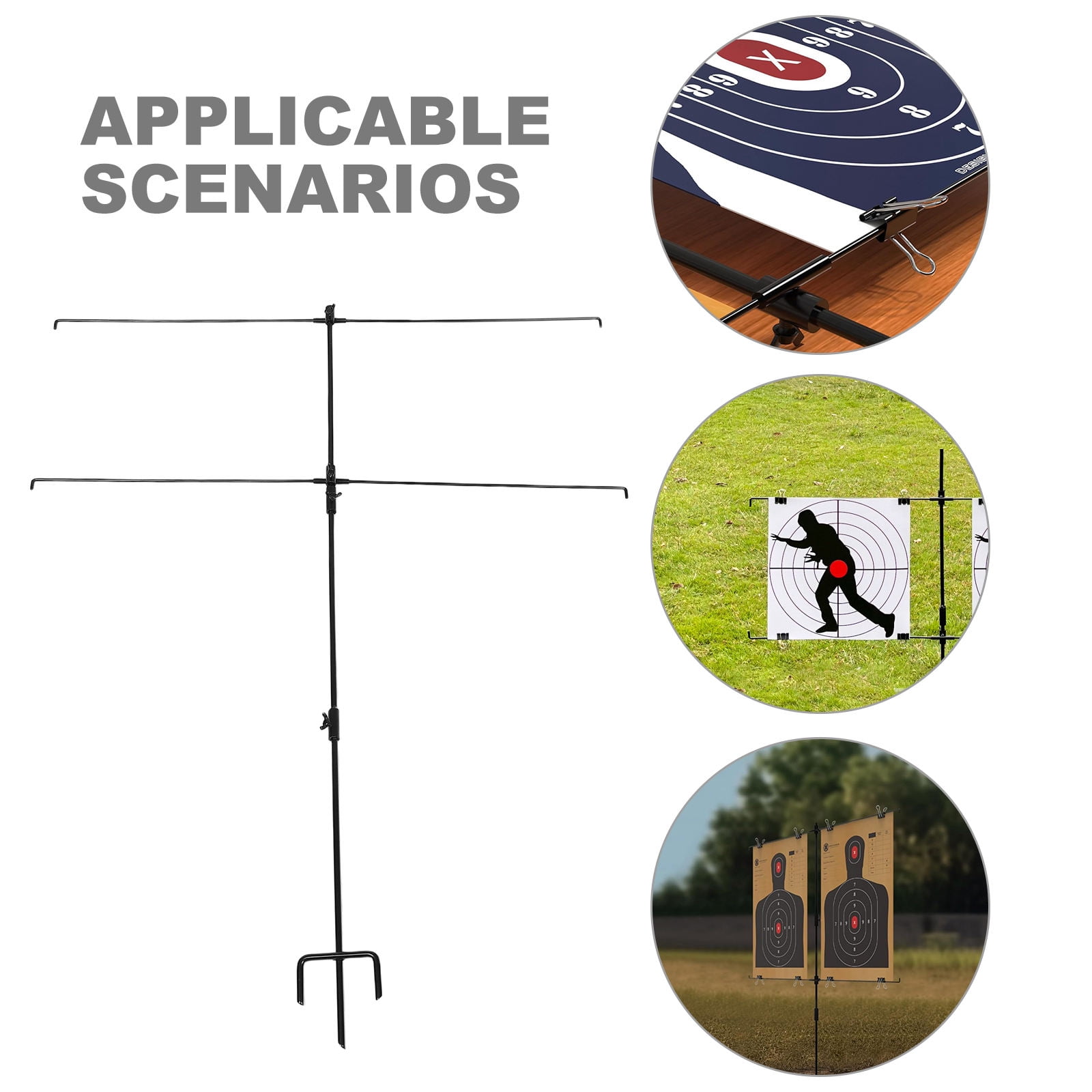 WHAMVOX 1 Set Portable Carbon Steel Steel Targets for Shooting and Backyard Practice