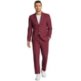 thumbnail image 2 of COOFANDY Men's 2 Piece Linen Suits Set Regular Fit Casual Linen Lightweight Suit Summer Beach Wedding, 2 of 5