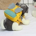 thumbnail image 3 of Arnés de mochila para perro, alforja impermeable ajustable para mascotas, mochila con alas reflectantes, correa acoplable con hebilla en forma de D, 3 of 5