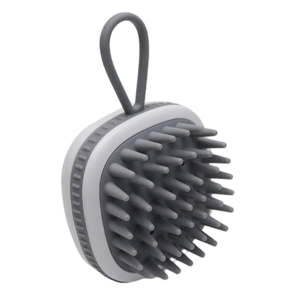 Cepillo de champú Zulema de silicona Peine seco húmedo gris