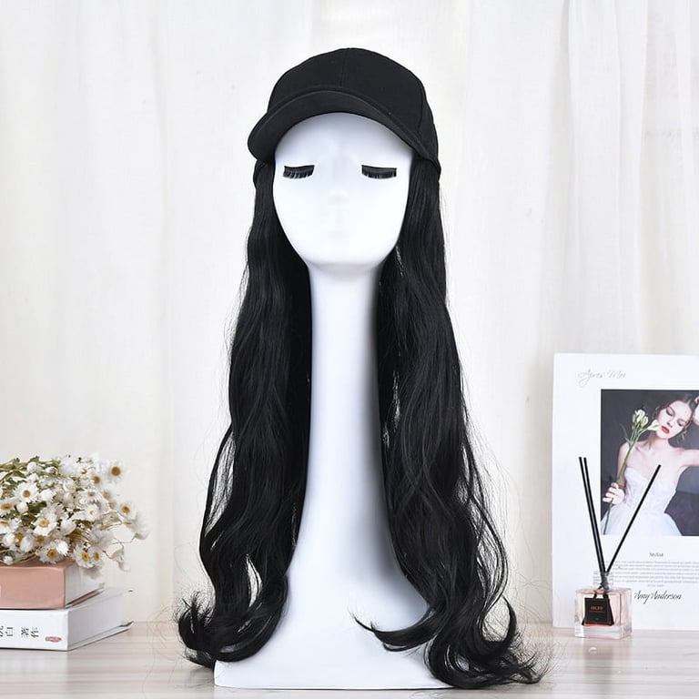 Baseball Cap with Hair Attached Hat Wigs with Hair Attached  display picture 3