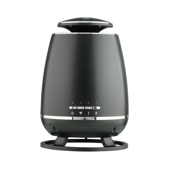 HQ 11" Portable Fan Heater 750W-1500W - Black