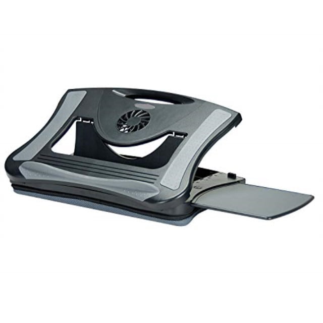 max smart laptop lap pad laptop stand with attached mouse pad, cushion