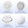 thumbnail image 4 of JTWEEN Cepillo Corporal Eléctrico 4 Cabezales de Repuesto, Depurador Exfoliante con Pilas, Cepillo Bath de Masaje Impermeable IPX6 para Ducha de Hombres y Mujeres, 4 of 8