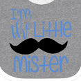 thumbnail image 4 of Inktastic I'm the Little Mister with Mustache Boys Baby Bib, 4 of 4