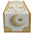 thumbnail image 1 of Ramadan Kareem Tablecloth Runner - Islamic Holiday Decor for Home, Gold Mosque Pattern Kitchen Dining Table Decorations 2024 Eid Mubarak Party Essentials, 1 of 4