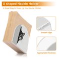 thumbnail image 5 of Yayeee Napkin Holder for Table Set of 2 Kitchen Paper Tissue Organization, Black Cute Cat, 5 of 8