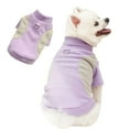 thumbnail image 2 of Fleece Dog Sweater for Small Dogs Girl Boy, Soft Warm Turtleneck Dog Sweatshirt, Pet Puppy Cat Winter Clothes Apparel Pullover Jumper - Purple, L, 2 of 8