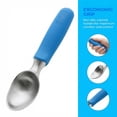 thumbnail image 4 of Ice Cream Scoop, 1 Pcs Stainless Steel Ice Cream Scooper, Comfortable Ergonomic Handle, Easy Release, Easy Clean, for Sorbet Blue 8.9 in, 4 of 7