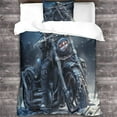 thumbnail image 3 of Fire Engine Bedding Set Skull Duvet Cover 3d Printed 2 Pieces, Microfiber Bedding Duvet Cover With Zipper Closure Pillowcases Single, 3 of 5