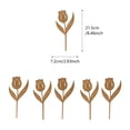 thumbnail image 3 of 6PCS Mother's Day Tulip Metal Garden Decoration Iron Ground Plug Farmhouse Tulip Flower Table Centerpiece Multicolor Tulip Floral Block Tabletop Signs, 3 of 8