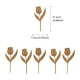 thumbnail image 3 of Juego de 6 tarjetas decorativas para macetas de metal con tulipanes para el Día de la Madre con luz de jardín, 3 of 9