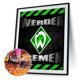 thumbnail image 2 of Cuadros Decorativos Cuadros Decorativos Werder Bremen Football Club Logo Kits de pintura de diamante Tmvgtek embutido en tela, 2 of 8