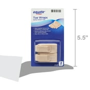 Equate Toe Wraps Beige Color, 2 Count, One Size Fits Most