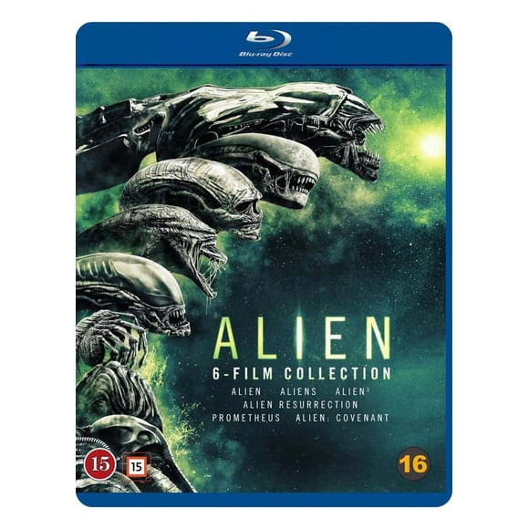 Alien 6-Film Collection - 6-Disque Ensemble ( Alien / Alien 3 / Alien Résurrection / Prometheus / Alien Covenant ) [ Blu-Ray, Reg.A/B/C Import - Denmark ]