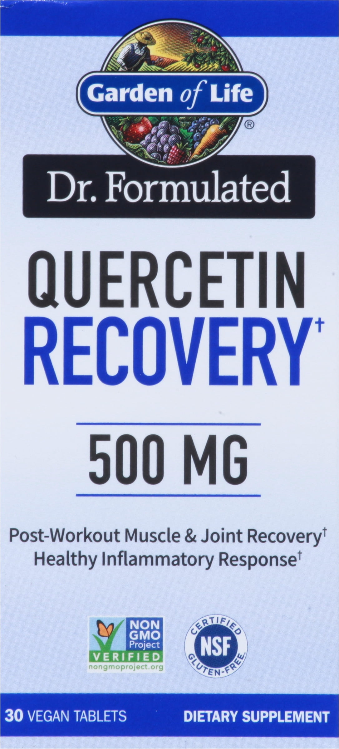 Garden of Life Dr. Formulated, Quercetin Recovery, 30 Vegan Tablets