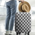 thumbnail image 2 of Black White Checkerboard Checkered Pattern Luggage Cover Fashion Suitcase Cover Baggage Covers Fit 25-28 Inch Luggage (Go Travel), 2 of 5