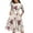 White, variant on Women Fair Lady Flower Dress New Retro Ladies Floral Print Frilly dresses Graceful Plearted Vestidos Feminine Dress