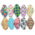 thumbnail image 4 of 10PCS 14 Inch Overnight Cloth Reusable Washable Menstrual Pads Sanitary Pads, 4 of 4