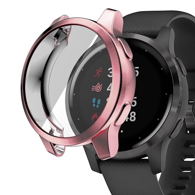WIFKLSIIPG 40mm Vivoactive 4S Électroplaqué Compatible avec Étui de Protection TPU Tout Compris Accessoires de Bracelet Intelligent
