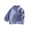 Blue, variant on Double Sided Velvet Jacket for Kids Unisex Girls Boys Solid Color Zipper Outerwear Toddler Spring Fall Warm Coats 3-12 Years