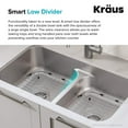 thumbnail image 4 of Kraus KBU32 Premier Évier de Cuisine Double Bol, Acier Inoxydable, 4 of 7