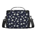 thumbnail image 3 of Lunch Box Pioneer Flower Floral Print Pattern Insulated Lunch Bag for Women Men,Medium Leakproof Lunchbox Cooler Bag Adjustable Strap,10 X 6.7 X 8 Inches, 3 of 6