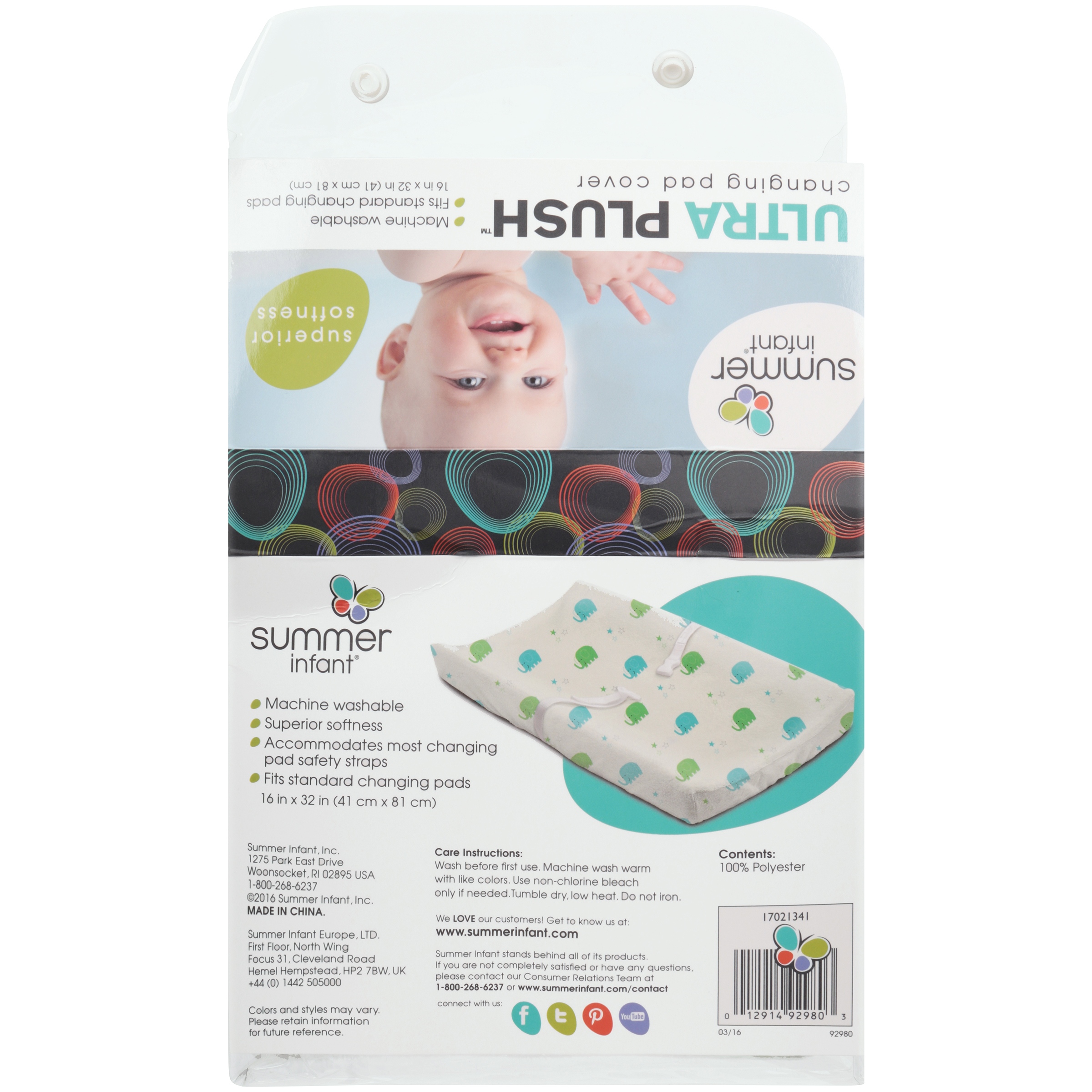 summer infant ultra plush changing pad cover