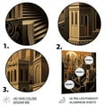 thumbnail image 3 of Designart "Hilly Terrain in an Arabic City IV" Surrealism landscape Metal Art Print, 3 of 5
