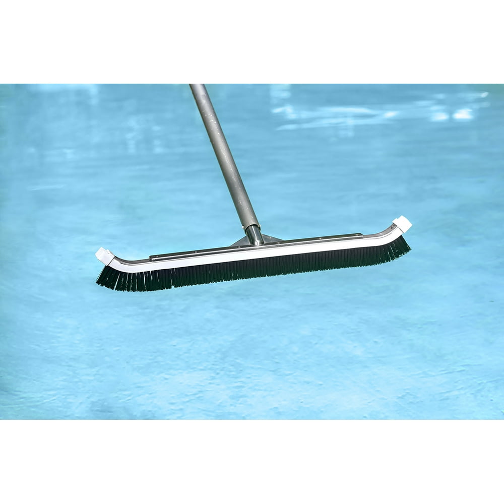 Poolmaster 24Inch AluminumBack Swimming Pool Cleaning Brush
