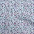 thumbnail image 1 of oneOone Cotton Cambric Light Blue Fabric Jacobean Floral Sewing Craft Projects Fabric Prints By Yard 42 Inch Wide, 1 of 5