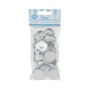 Offray Accessories, Clear Adhesive Round Gem Embellishments, 24 pieces, 1 Package
