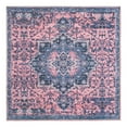 thumbnail image 3 of Unique Loom Renaissance Collection Area Rug - Roma (5' 3" Square Salmon Pink/Black), 3 of 7