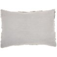 thumbnail image 2 of Mina Victory Sofia 14x20" Rectangle Faux Fur Sequins Throw Pillow in Gray, 2 of 5