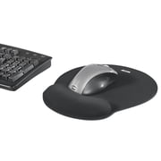 Allsop 30203 Memory Foam Mouse Pad - Ergonomic Wrist Rest (Black) [COMPUTER ACCESS.] Black