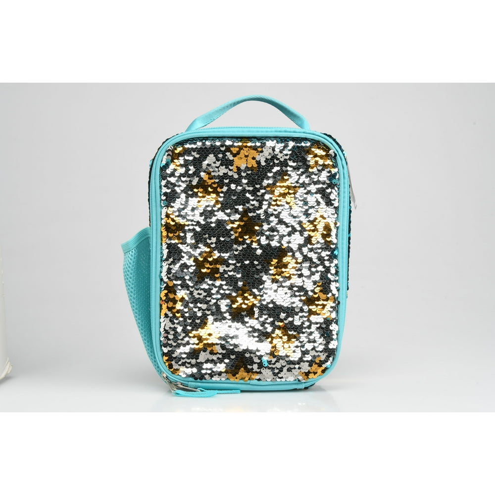 frozen sequin lunch bag